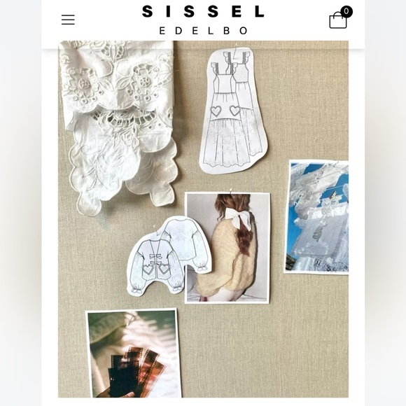 Sissel Edelbo Maibritt White Bow Tie Top O/S - Picture 14 of 14